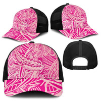Pink Gradient Polynesia Mesh Trucker Cap Hawaiian Tribal Hammerhead Shark Tattoo LT14 - Polynesian Pride
