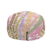 Pink Palaka Hawaii Leis Jeff Hat Hawaiian-plaid Elegant Tropical Vibes LT14 - Polynesian Pride