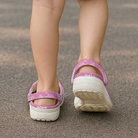 Pink Palaka Japanese Traditional Clogs Shoes Asanoha Seigaiha Sakura Motif - Polynesian Pride