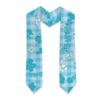 Polu Aloha Hawaii Graduation Stole Plumeria Lei With Palaka Motif - Polynesian Pride