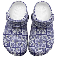 Polu Palaka Quilt Hawaii Clogs Shoes Hawaiian Tropical Monstera Sea Turtle