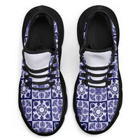 Polu Palaka Quilt Hawaii Clunky Sneakers Hawaiian Tropical Monstera Sea Turtle