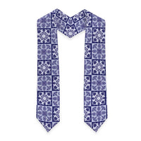 Polu Palaka Quilt Hawaii Graduation Stole Hawaiian Tropical Monstera Sea Turtle