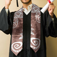 Polynesia Graduation Stole Brown Floral Pattern LT05 - Polynesian Pride