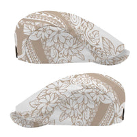 Polynesia Jeff Hat Polynesian Tropical Flowers Beige Pastel Vibes - Polynesian Pride