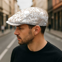 Polynesia Jeff Hat Polynesian Tropical Flowers Beige Pastel Vibes - Polynesian Pride