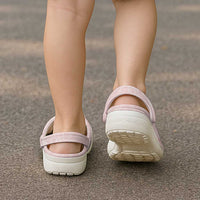 Polynesian Tiare Monstera Soft Pink Clogs Shoes Liquid Style - Polynesian Pride