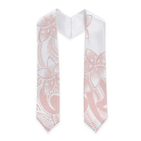 Polynesian Tribal Plumeria Lotu Tamaiti Graduation Stole Pastel Blush - Polynesian Pride