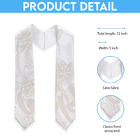 Polynesian Tribal Plumeria Lotu Tamaiti Graduation Stole Pastel Nude LT9 - Polynesian Pride
