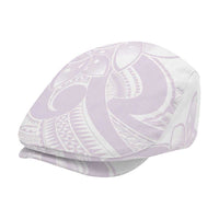 Polynesian Tribal Plumeria Lotu Tamaiti Jeff Hat Pastel Mauve - Polynesian Pride