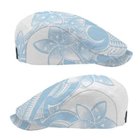 Polynesian Tribal Plumeria Lotu Tamaiti Jeff Hat Pastel Sky Blue - Polynesian Pride