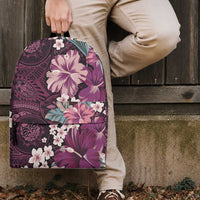 Poni Mama Hawai'i Hibiscus Backpack Polynesian Tribal Tattoo Pattern Floral Elements