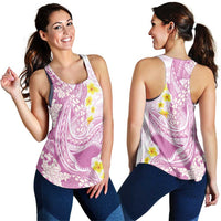 Purple Hawaii Shark Tattoo Women Racerback Tank Puakenikeni Lei Plumeria Polynesian Pattern LT14 - Polynesian Pride