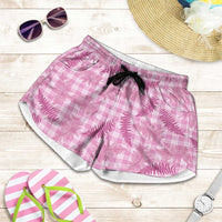 Purple Palaka Hawaii Palapalai Shorts for Women Hawaiian Fern LT14 Purple - Polynesian Pride