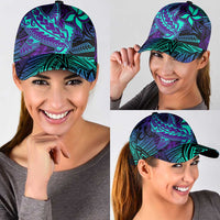 Purple Paradise Polynesian Classic Cap Hawaiian Tribal Hammerhead Shark LT14 - Polynesian Pride