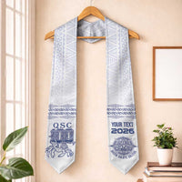 Queen Salote College 100 Years Anniversary Custom Graduation Stole Tonga QSC White