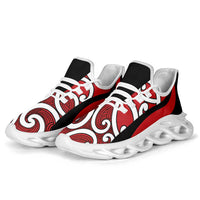 Red Maori Koru New Zealand Clunky Sneakers