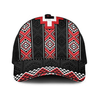 Red Taniko Aotearoa Mesh Trucker Cap Niho Taniwha Mix Poutama LT14 One Size Black Red - Polynesian Pride