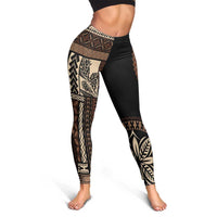 Samoa Siapo Motif Leggings Classic Style - Black Ver