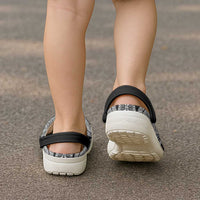 Samoan Traditional Art Tattoos Clogs Shoes Tatau Roman Reigns Black Color - Polynesian Pride