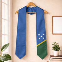 Solomon Islands Graduation Stole Flag Style LT05 One Size Blue - Polynesian Pride