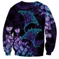Beautiful Ray Hibiscus Sweat Shirt - AH