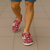 Tahiti Oaoa I Teie Noera Clogs Shoes Pacific Patchwork Xmas Vibes - Polynesian Pride