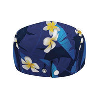 Teal Purple Banana Leaf Hawaii Jeff Hat Lau Maia Plumeria Tropical Summer Vibes