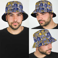 Tokelau Manuia te Kilihimahi Bucket Hat Pacific Patchwork Xmas Vibes - Polynesian Pride