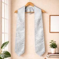 Tonga Faka Sepitema Graduation Stole Ngatu Pattern with Plumeria and Hibiscus