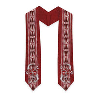 Tonga Language Week Graduation Stole Malo e Lelei Kupesi Ngatu Pattern LT05 - Polynesian Pride