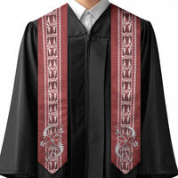 Tonga Language Week Graduation Stole Malo e Lelei Kupesi Ngatu Pattern LT05 - Polynesian Pride