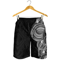 Traditional Polynesian Art Tattoos Shorts for Men Black Color - Polynesian Pride