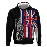 Polynesian Pride Hoodie Custom Hawaiian Hawaii King Flag Hoodie