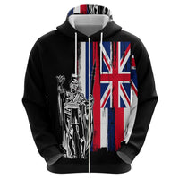 Polynesian Pride Hoodie Custom Hawaiian Hawaii King Flag Hoodie