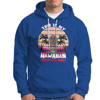 This Is My Hawaiian Christmas Shirt Retro Tropical Xmas Hawaii Tiki Hoodie TS02 Royal Blue - Polynesian Pride