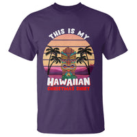This Is My Hawaiian Christmas Shirt Retro Tropical Xmas Hawaii Tiki T Shirt TS02 Purple - Polynesian Pride