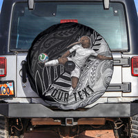 Personalized New Zealand Football Spare Tire Cover Kiwi Mascot with Silver Fern - Maori Tribal Tattoo Art