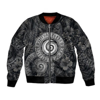 Hawaiian Piko Bomber Jacket Cultural Anchor Connect Your Roots Ocean Waves