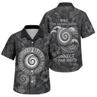 Hawaiian Piko Family Matching Short Sleeve Bodycon Dress and Hawaiian Shirt Cultural Anchor Connect Your Roots Ocean Waves