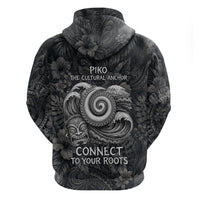 Hawaiian Piko Hoodie Cultural Anchor Connect Your Roots Ocean Waves