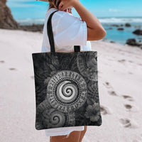 Hawaiian Piko Tote Bag Cultural Anchor Connect Your Roots Ocean Waves