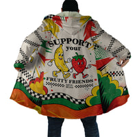 Support Your Fruity Friends Love Wins Gay Pride Cloak LGBTQ Retro 30s Cartoon Checkered TS04 - Polynesian Pride