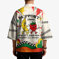 Support Your Fruity Friends Love Wins Gay Pride Kimono LGBTQ Retro 30s Cartoon Checkered TS04 - Polynesian Pride