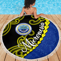 Federated States Of Micronesia FSM Beach Blanket Pacific Islander Tribal Swirl Geometric Pattern