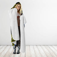 Federated States Of Micronesia FSM Hooded Blanket Pacific Islander Tribal Swirl Geometric Pattern