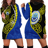 Federated States Of Micronesia FSM Hoodie Dress Pacific Islander Tribal Swirl Geometric Pattern