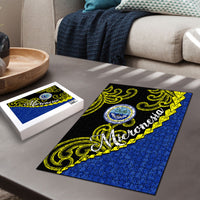 Federated States Of Micronesia FSM Puzzle Pacific Islander Tribal Swirl Geometric Pattern