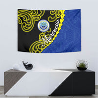 Federated States Of Micronesia FSM Tapestry Pacific Islander Tribal Swirl Geometric Pattern