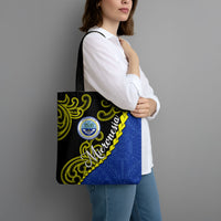 Federated States Of Micronesia FSM Tote Bag Pacific Islander Tribal Swirl Geometric Pattern